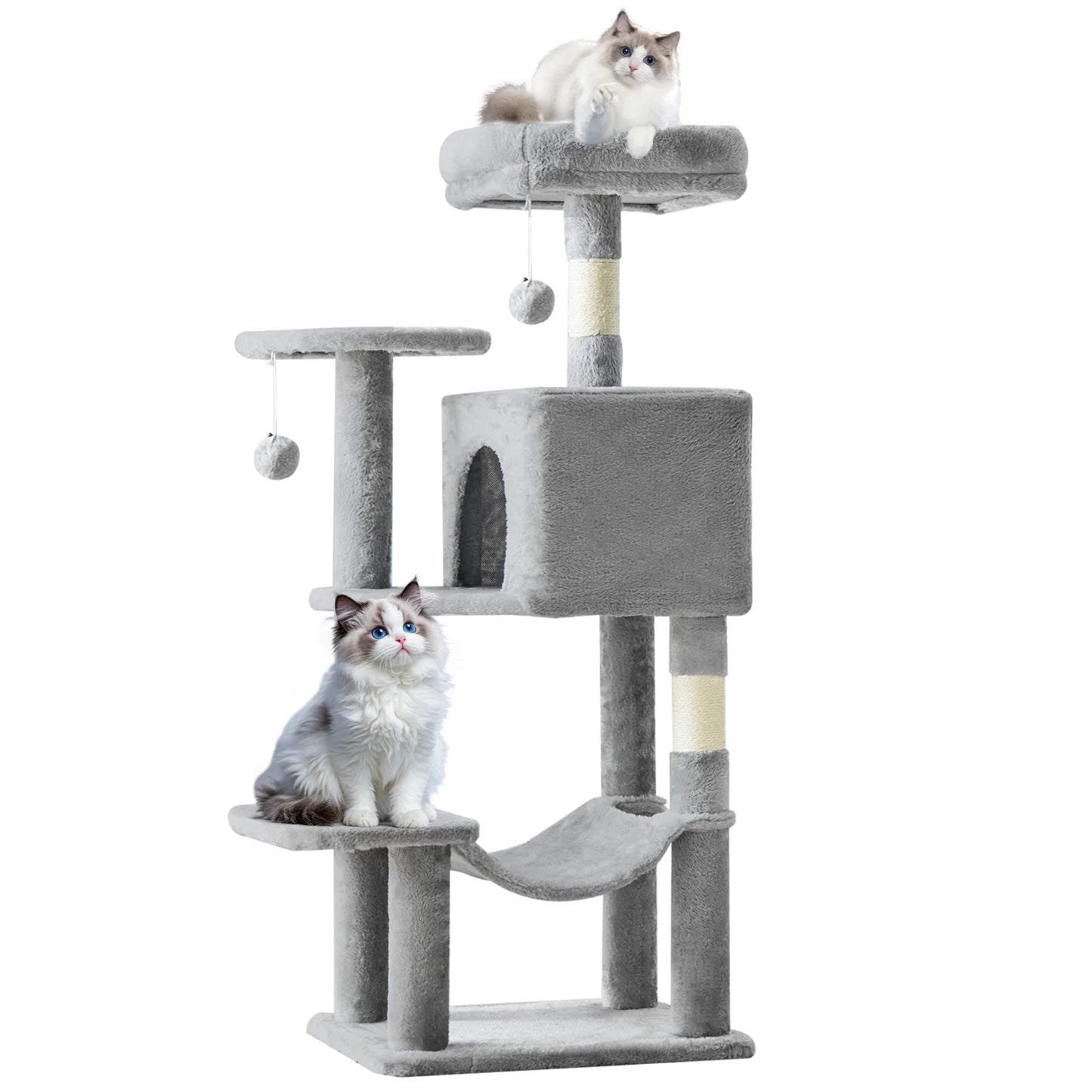 44IN Cat Tree Tower.        Pet Condo for Indoor Cats and Kittens Play