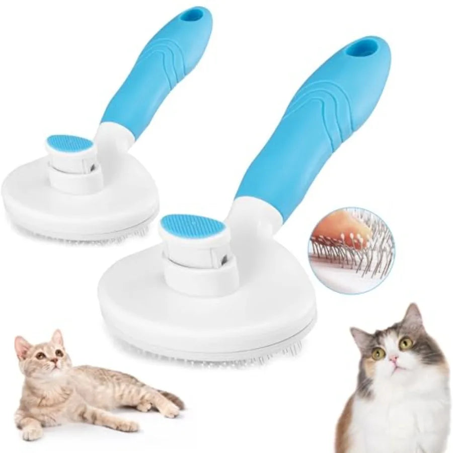Self-Cleaning Slicker Brush.