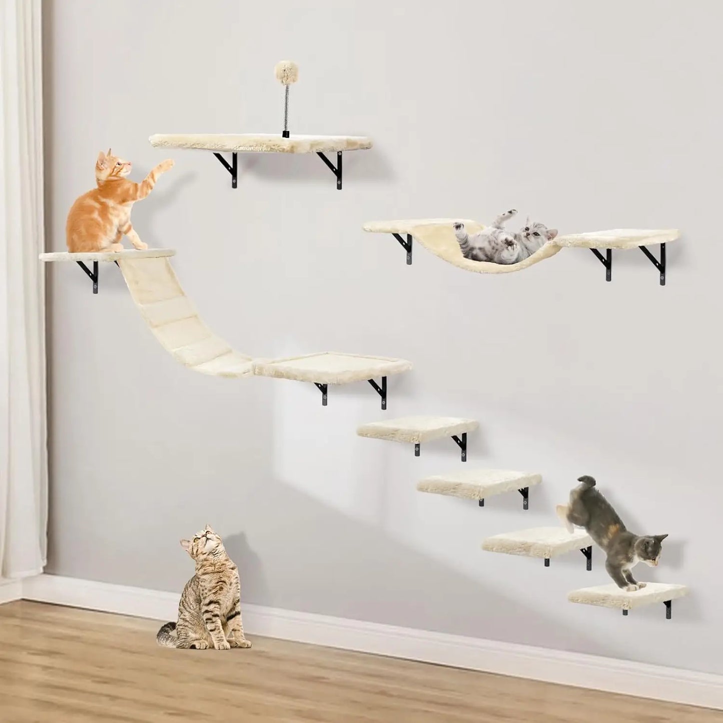 Wall-Mounted Cat Climber.