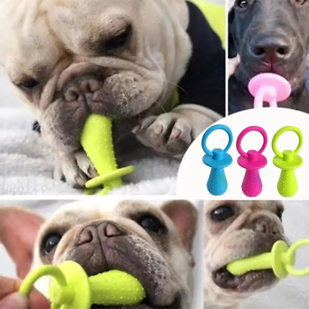 Squeaky Bell TPR Dog Pacifier Toy.