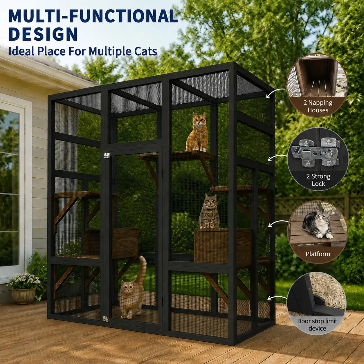 Outdoor Catio Cat Enclosure.