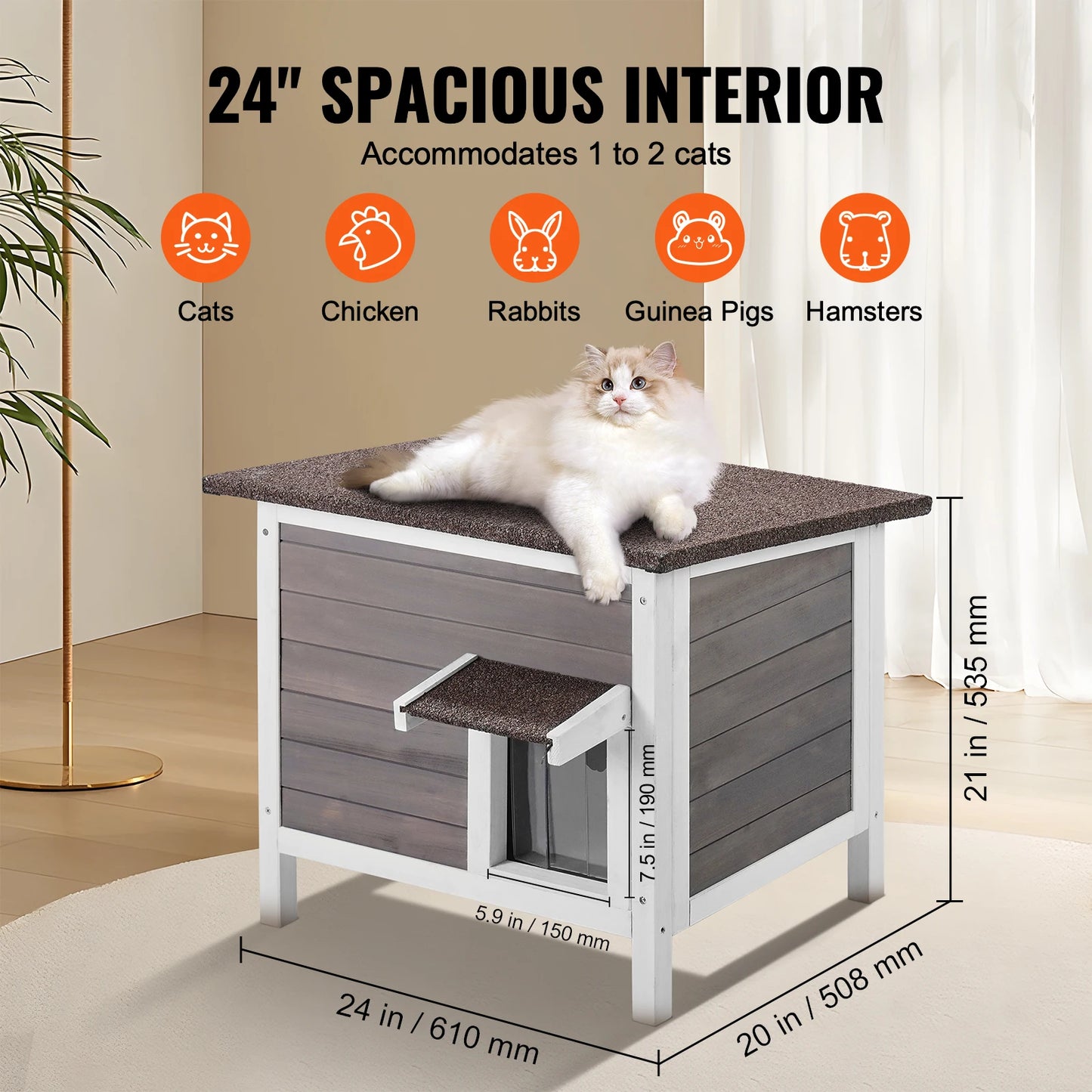SucceBuy Outdoor Cat House.