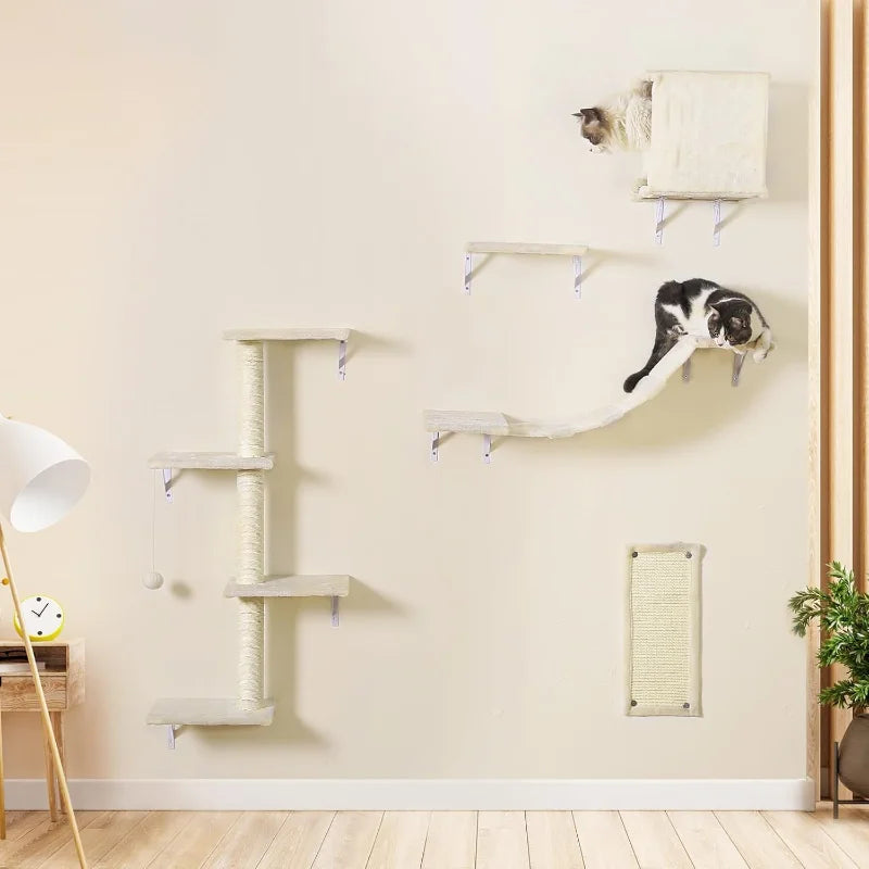 Modern Wall-Mounted Cat Furniture.