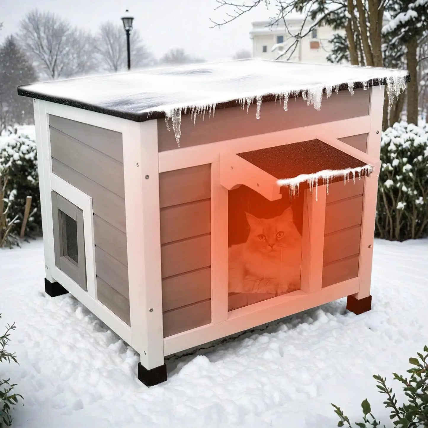 Insulated Cat House.