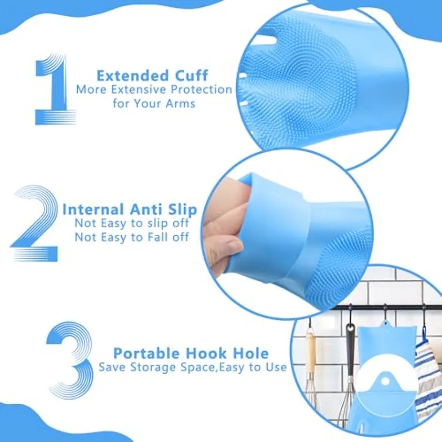Pet Grooming Gloves for Bathing Dogs and Cats.