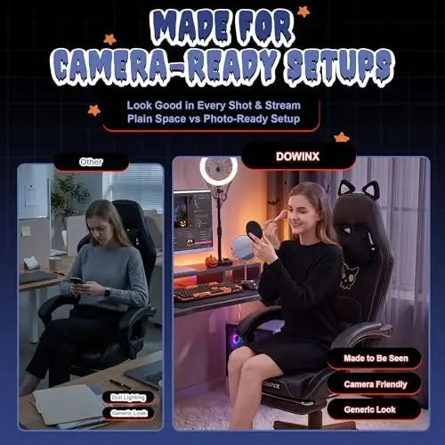 Gaming Chair with Cat Ears.