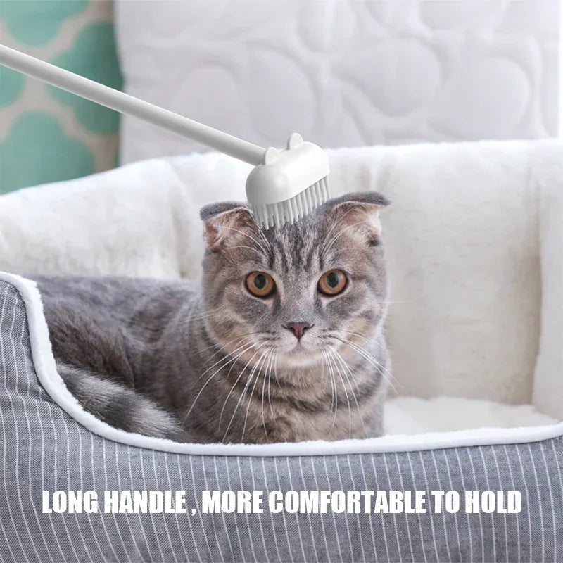Interactive Cat Massager Brush.