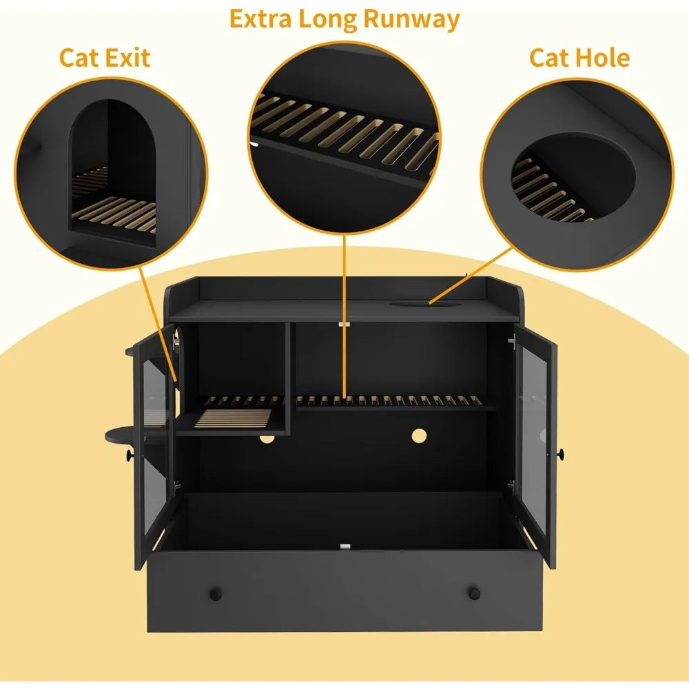 Extra Large Cat Litter Box Enclosure Furniture.