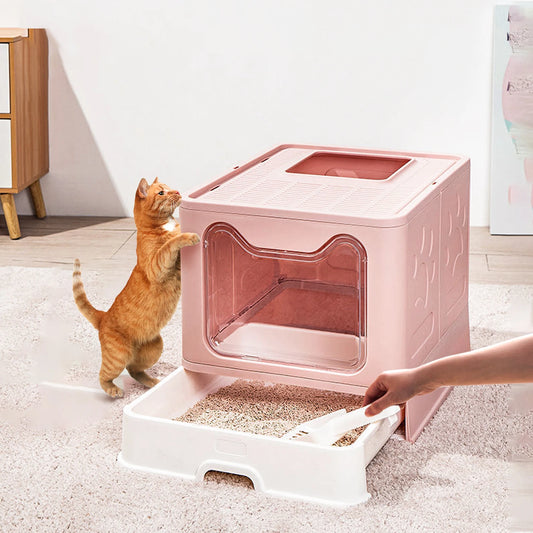 Large Enclosed Cat Litter Box.