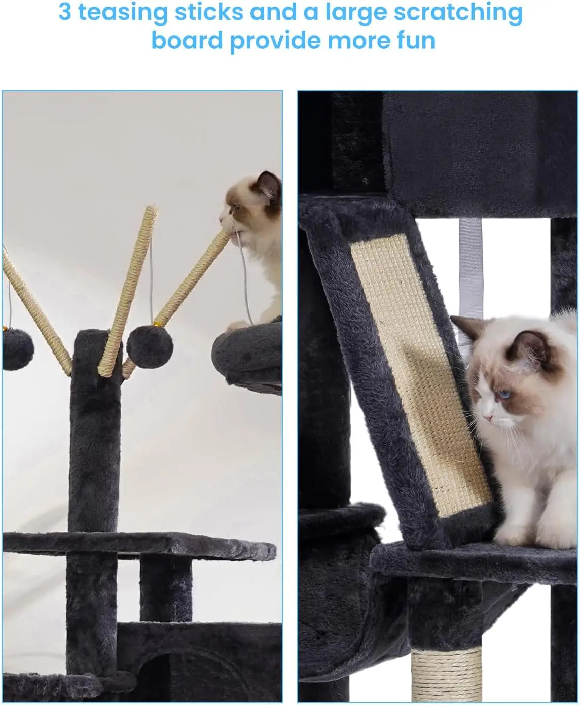 Cat Tower with Padded Bed.