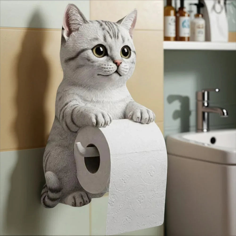 Cat Toilet Paper Holder.