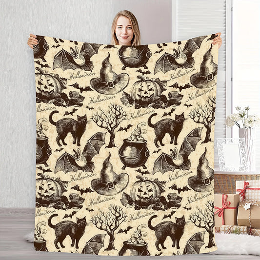 Halloween Vintage Blanket.