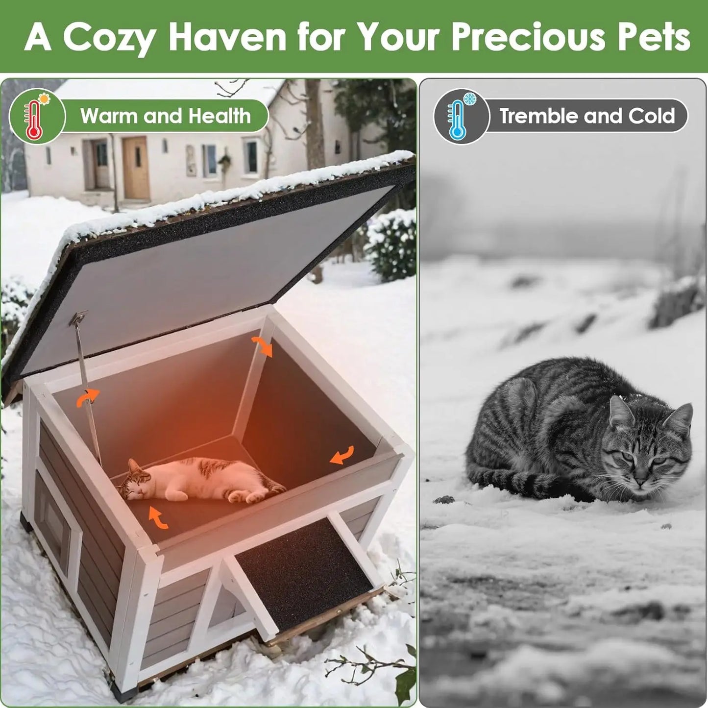 Insulated Cat House.