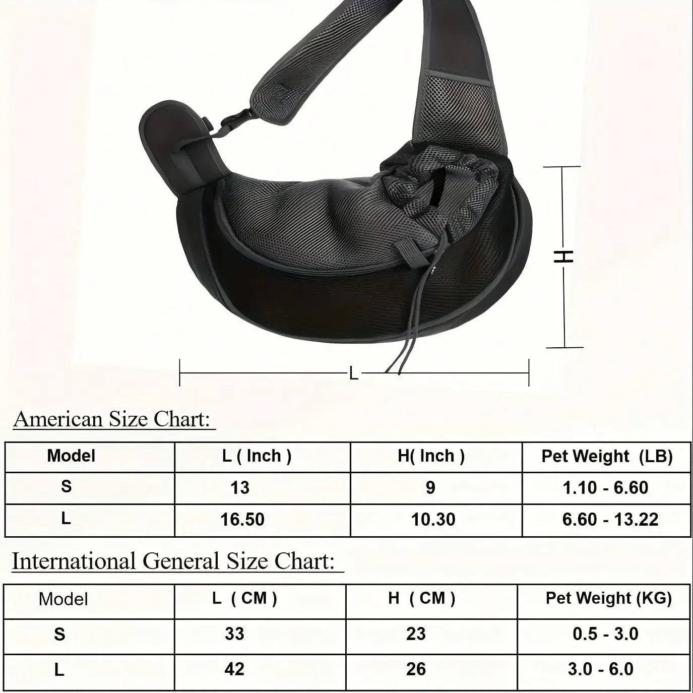 Breathable Mesh Sling.