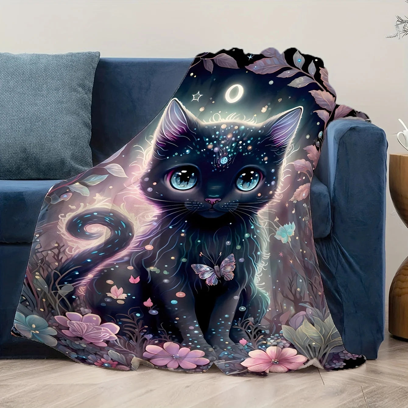 Black Cat Blanket.