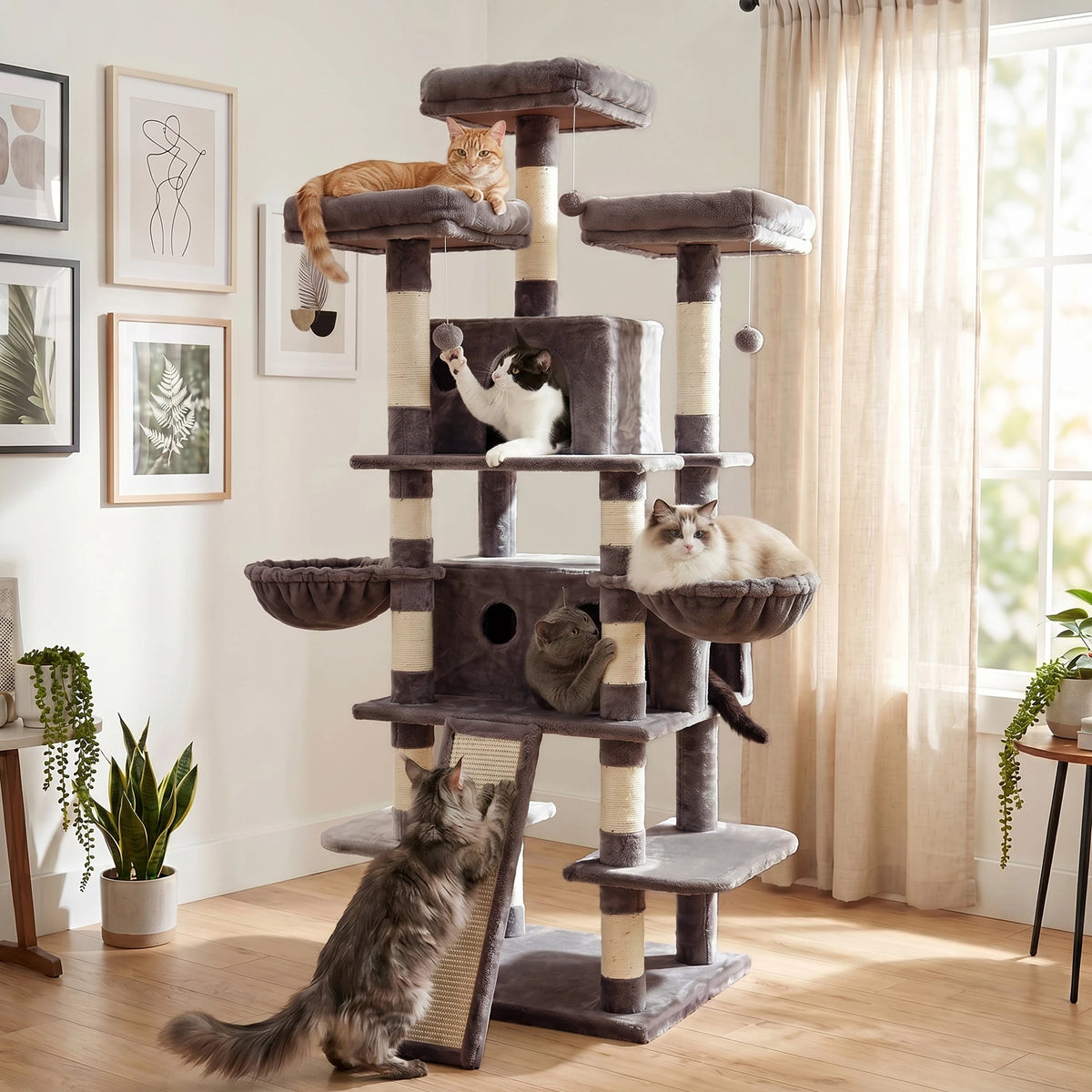 Large Multi-Level Cat Tree.