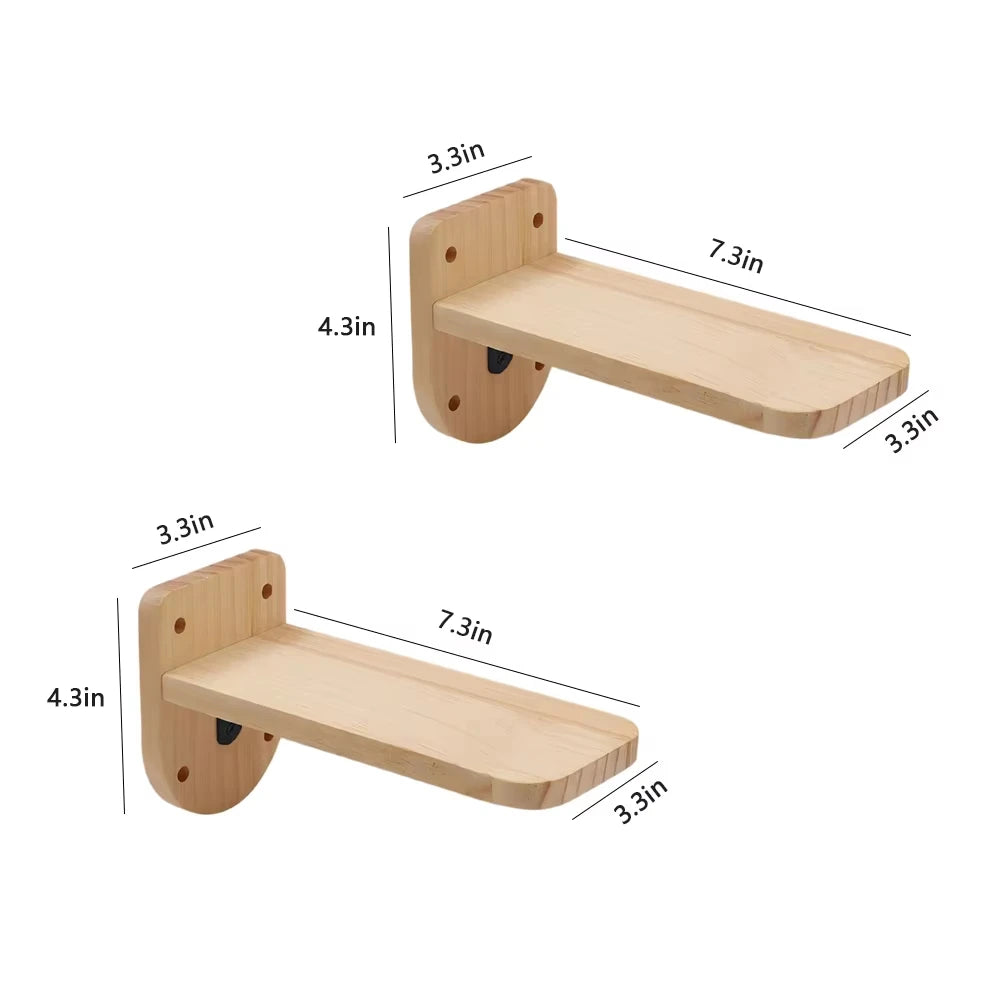 Wall Mounted Cat Shelves Set Moon Shape.