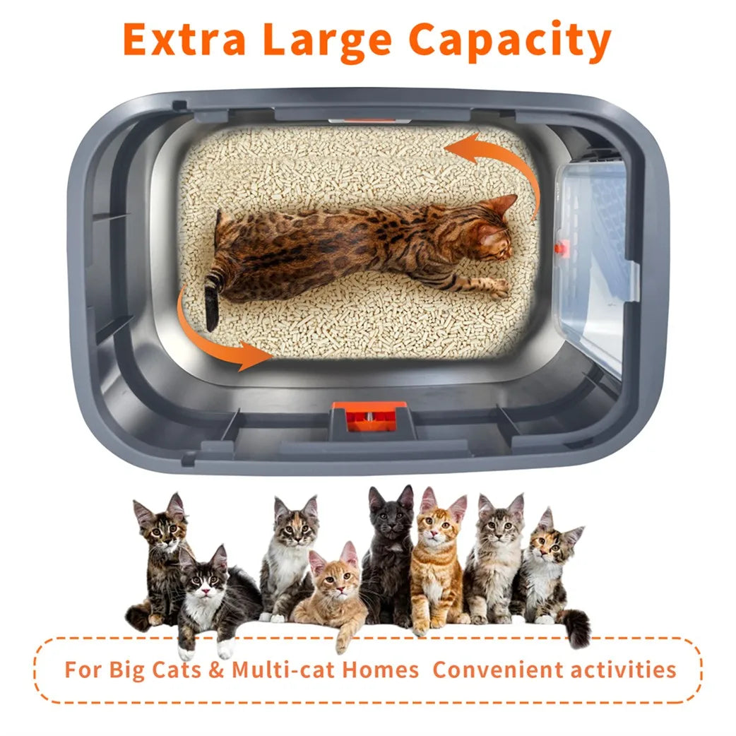 Enclosed Cat Litter Box.