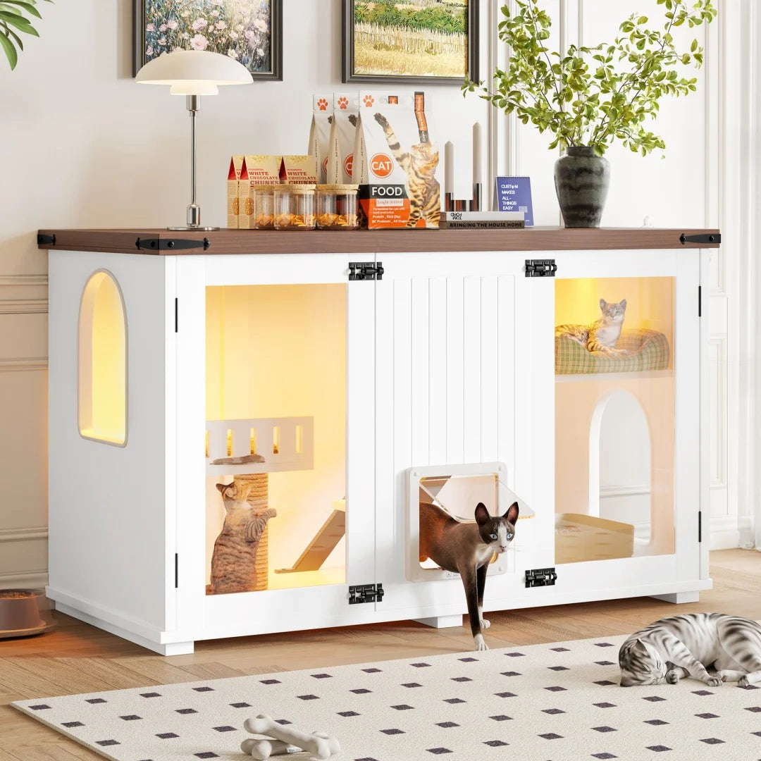 47.25" Large Hidden Litter Box Enclosure.