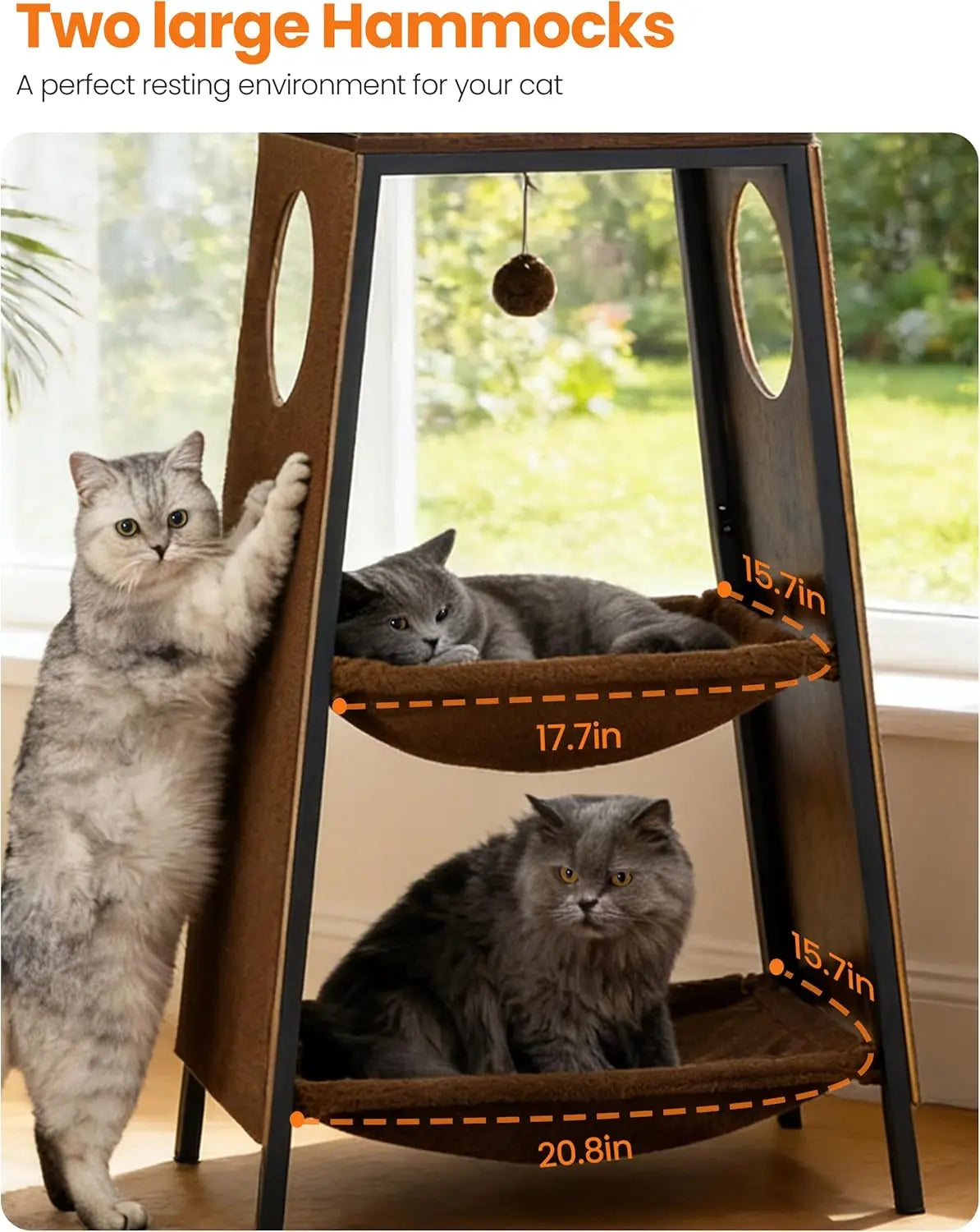 Modern Wood Cat Tree.