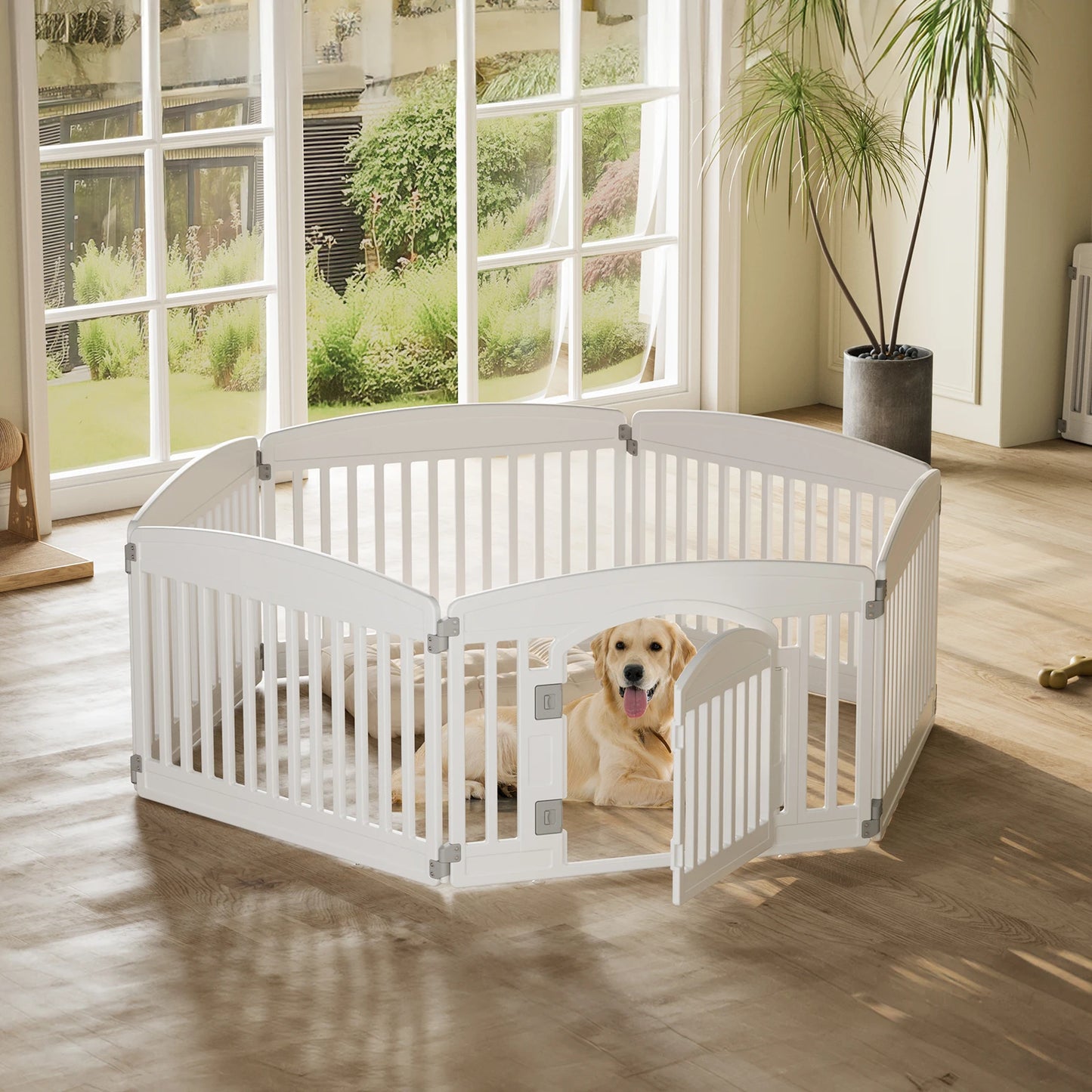 Plastic Dog Playpen.