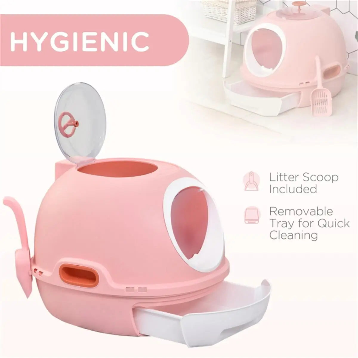 Self-Cleaning Cat Litter Box.