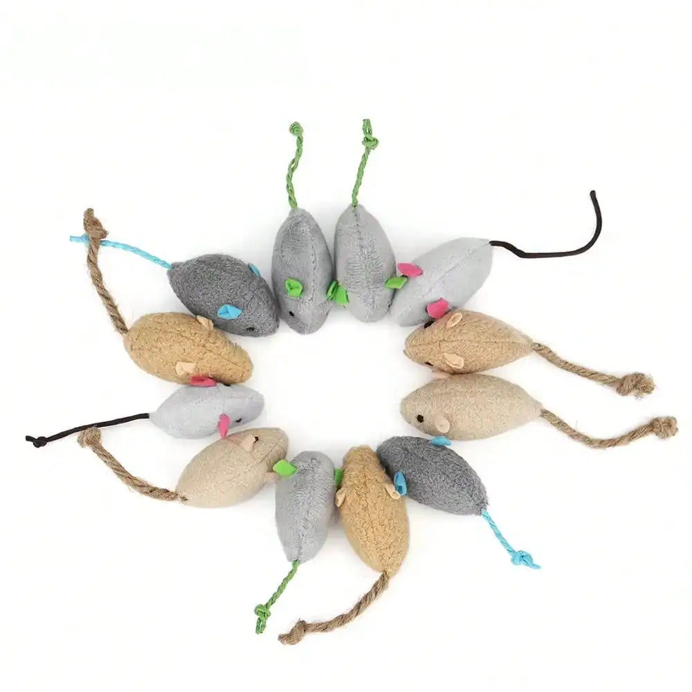 Set Rattle Cat Mouse Toy.