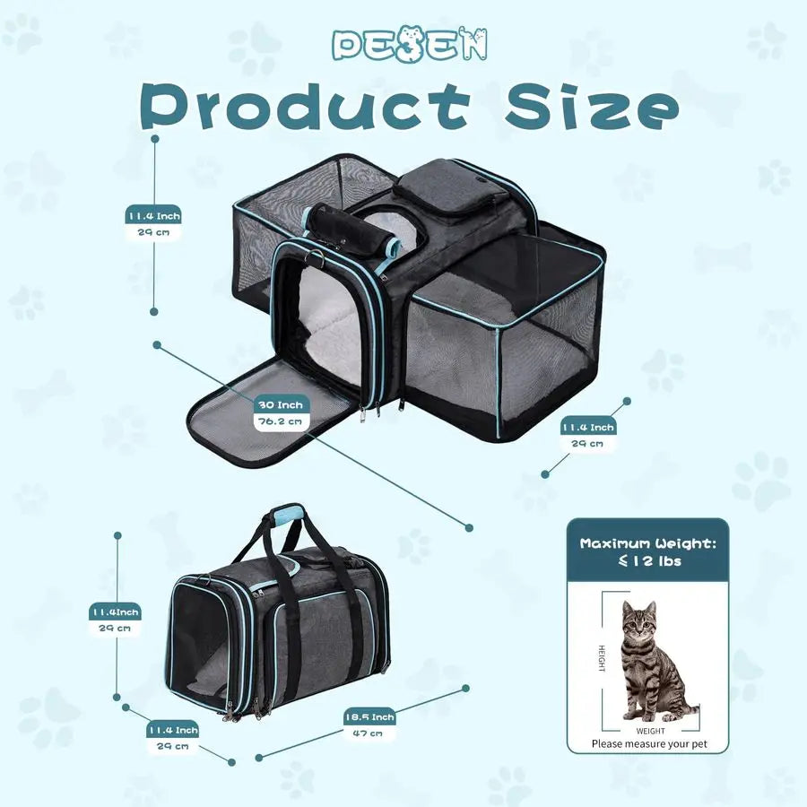 Expandable Cat Carrier.