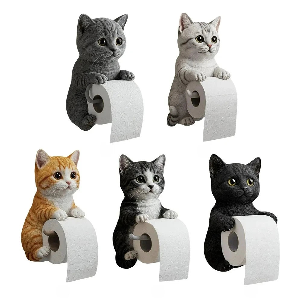 Cat Toilet Paper Holder.