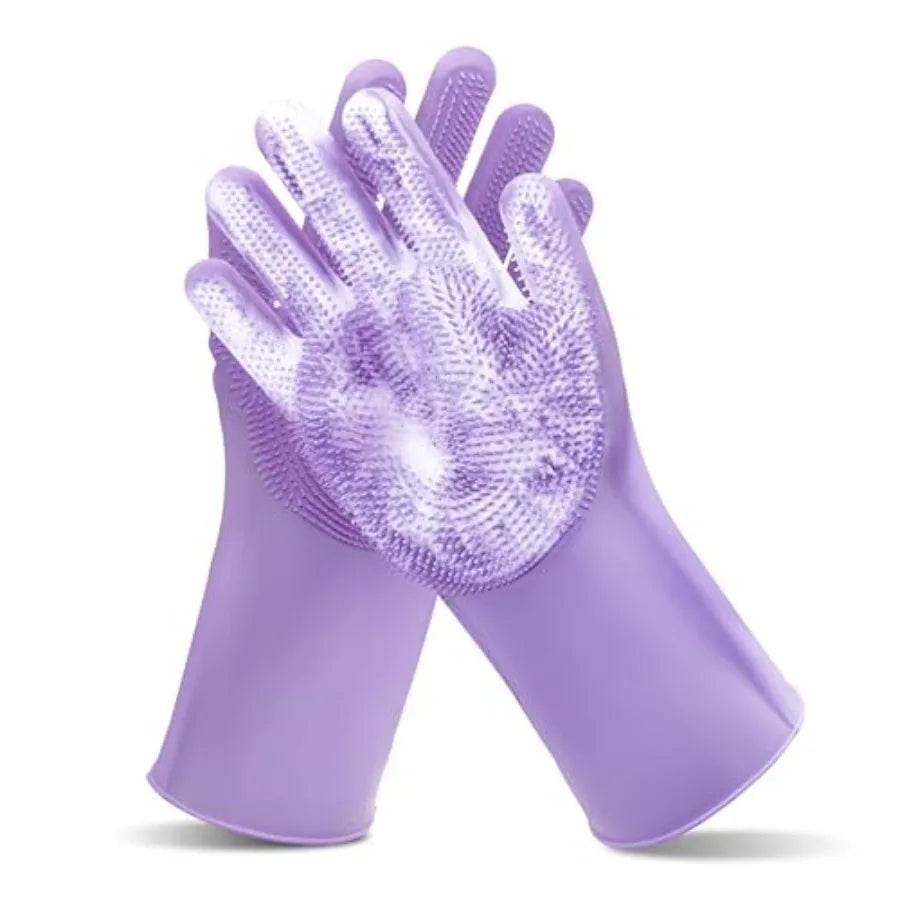 Pet Grooming Gloves for Bathing Dogs and Cats.