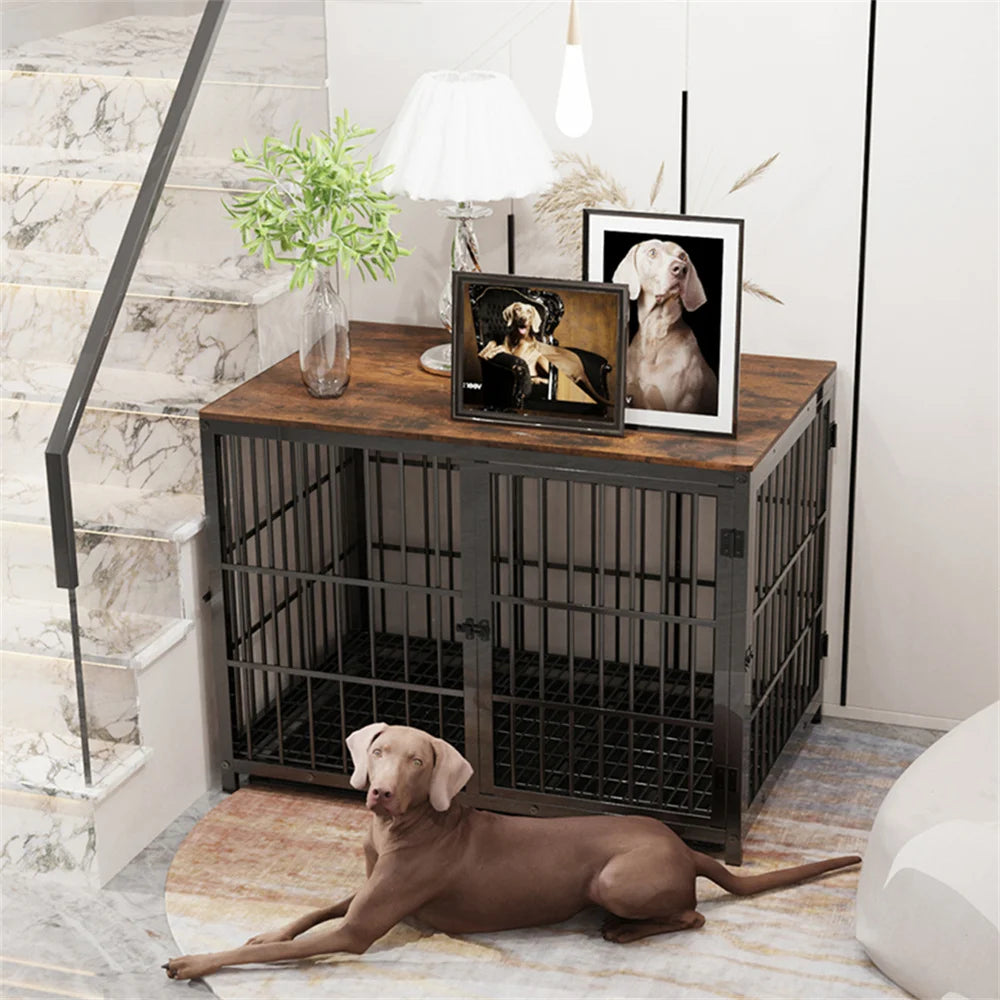 Large Wooden Dog Crate.