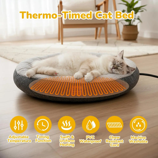 Heated Cat Bed Indoor.