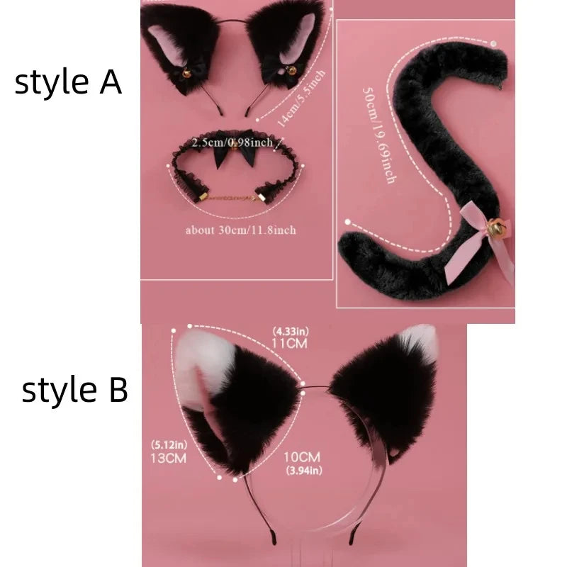 Furry Cat Ears and Tail.