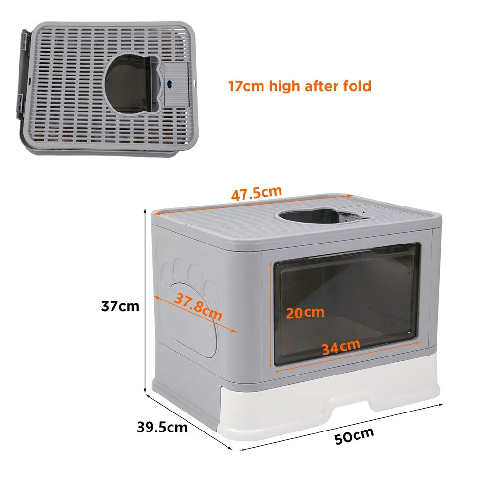 Large Hooded Cat Litter Box.