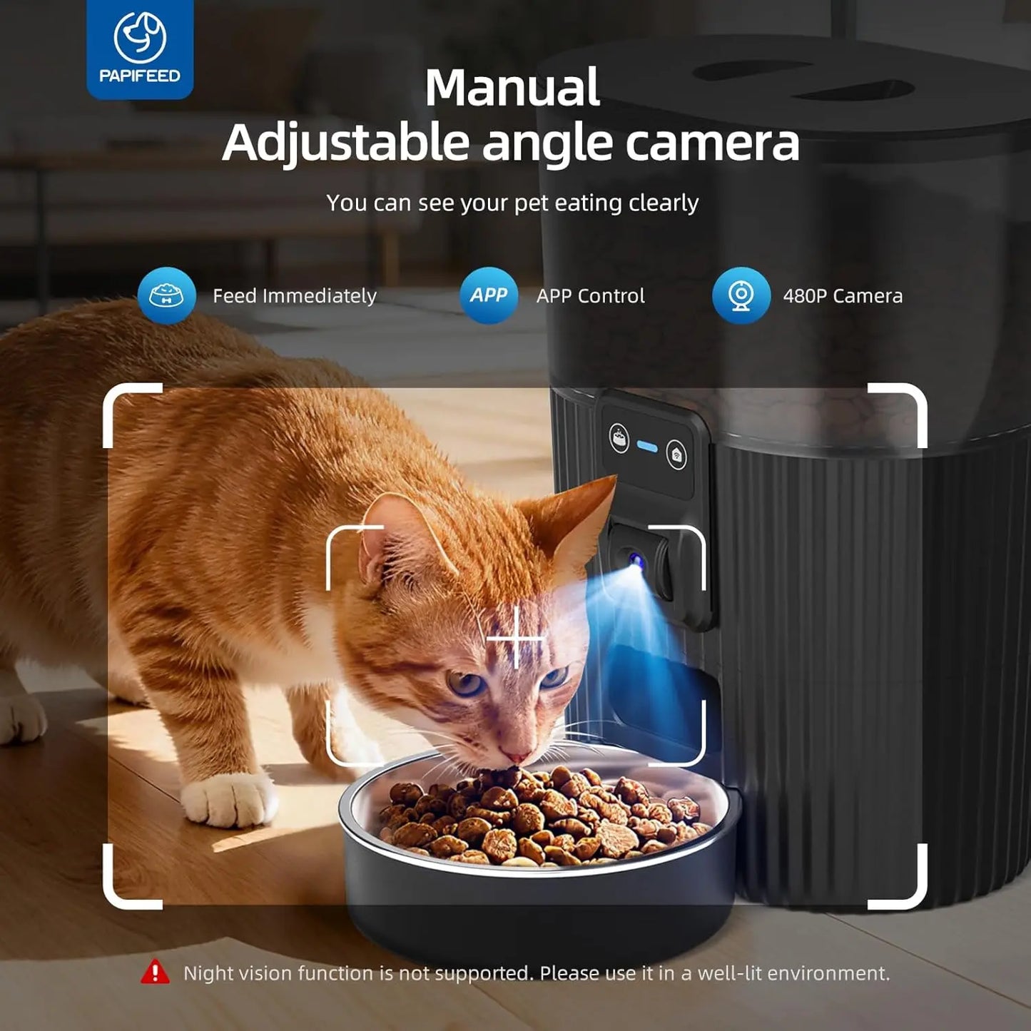 Smart Wi-Fi Pet Feeder.