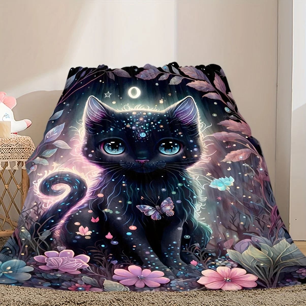 Black Cat Blanket.