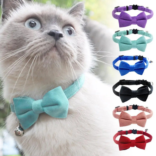Adjustable Cat Bow Collar.