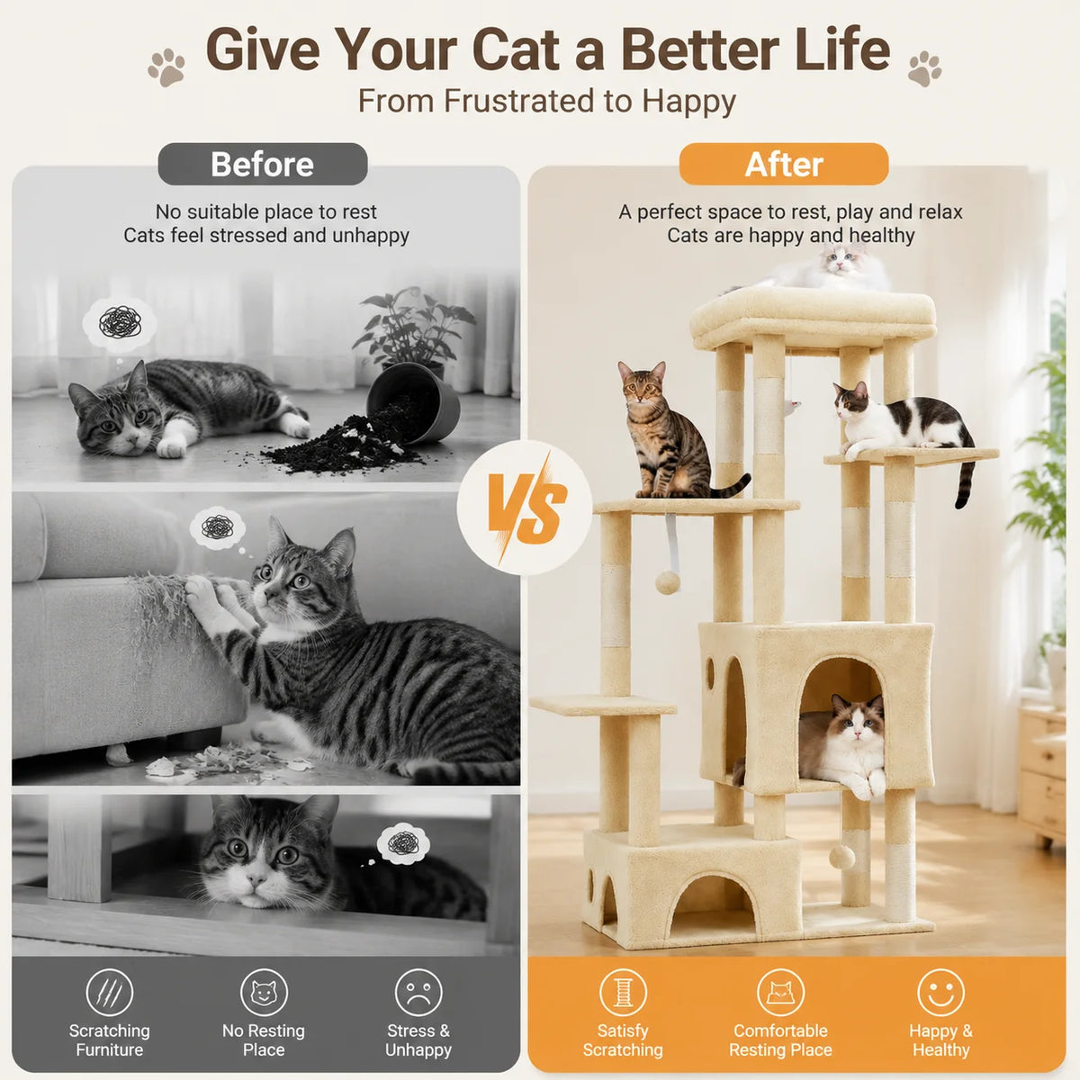 Large Cat Tree Tower.