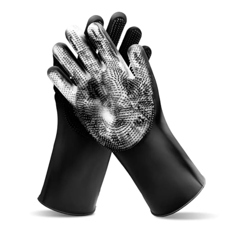 Pet Grooming Gloves for Bathing Dogs and Cats.