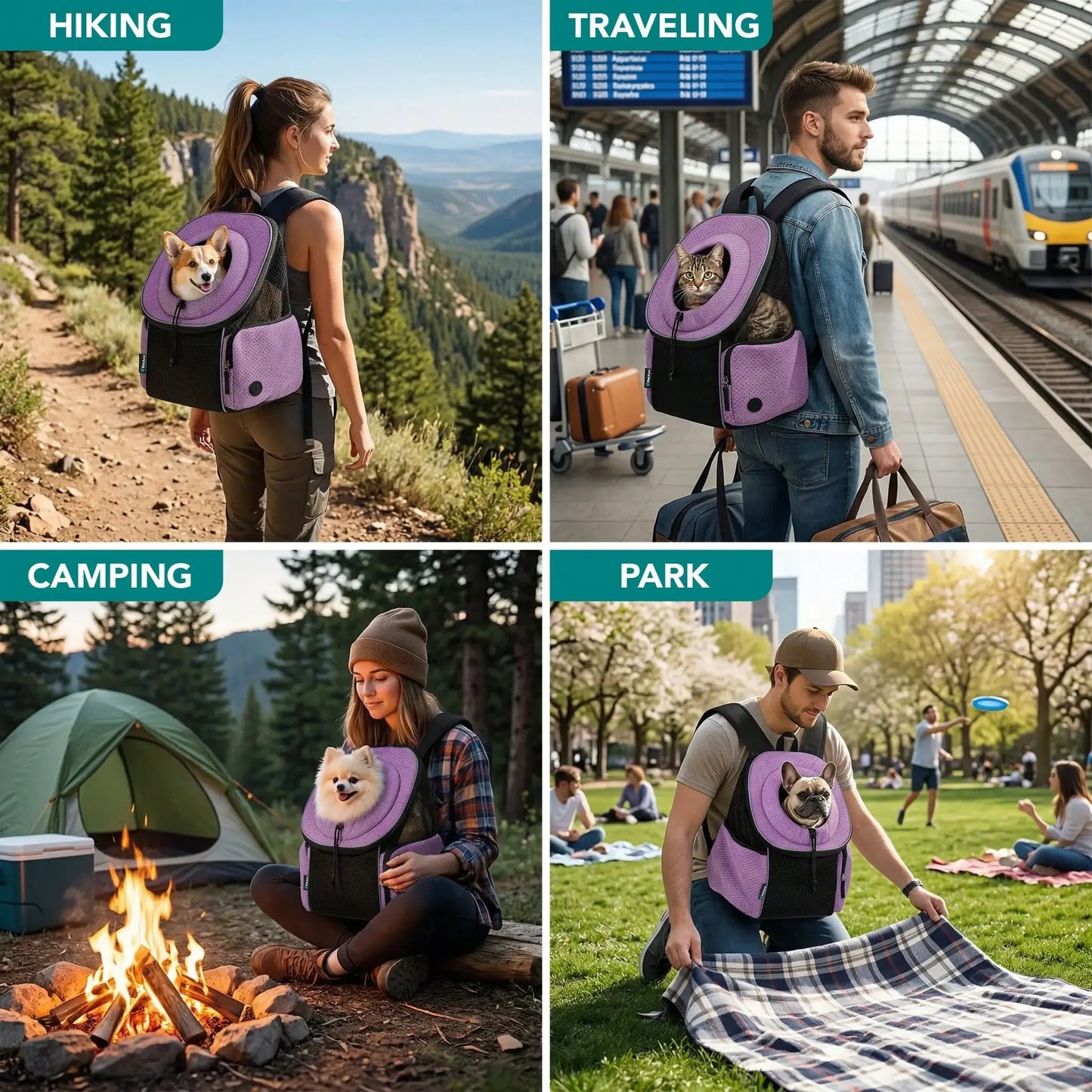 Dog Front Carrier Backpack.