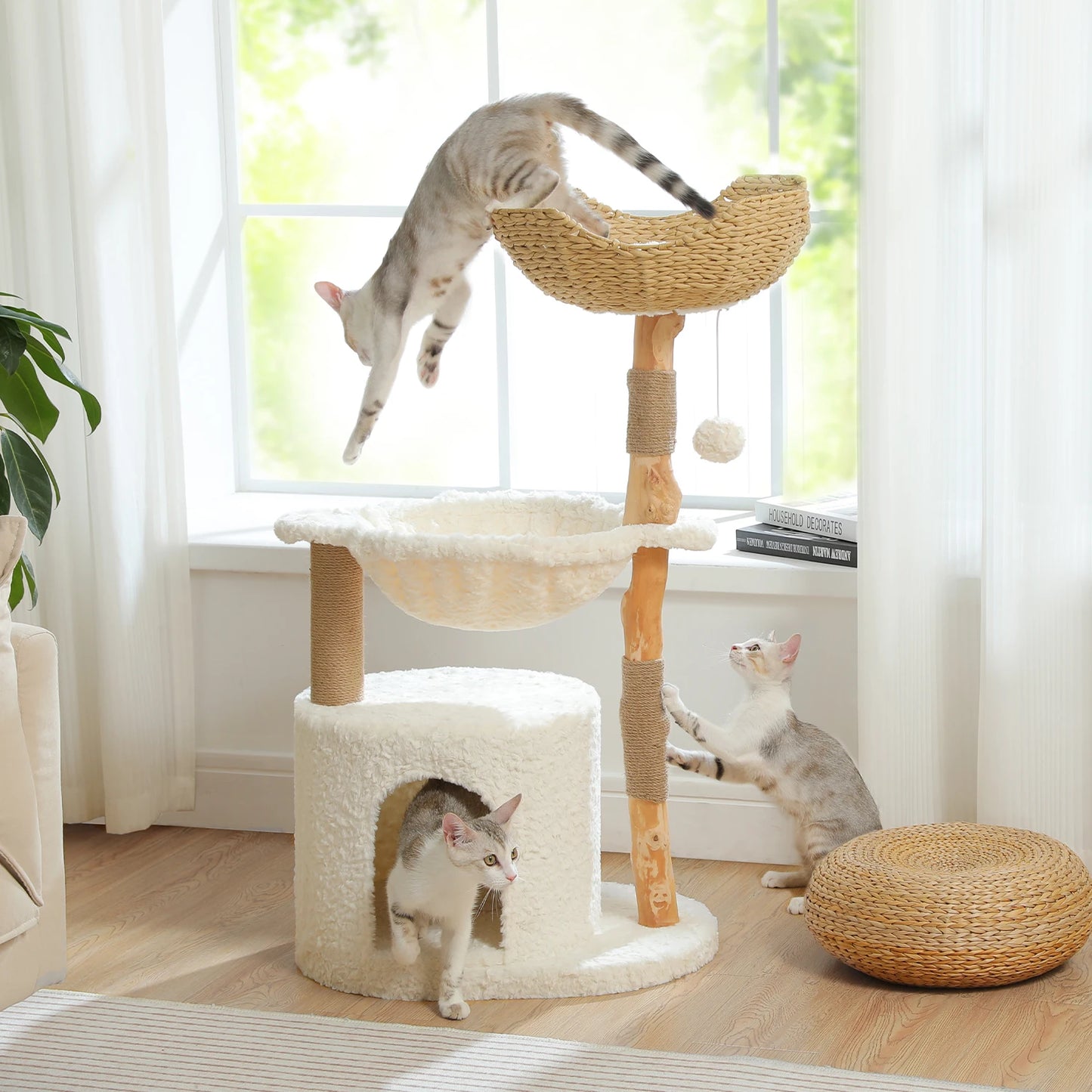 Solid Wood Cat Tree.