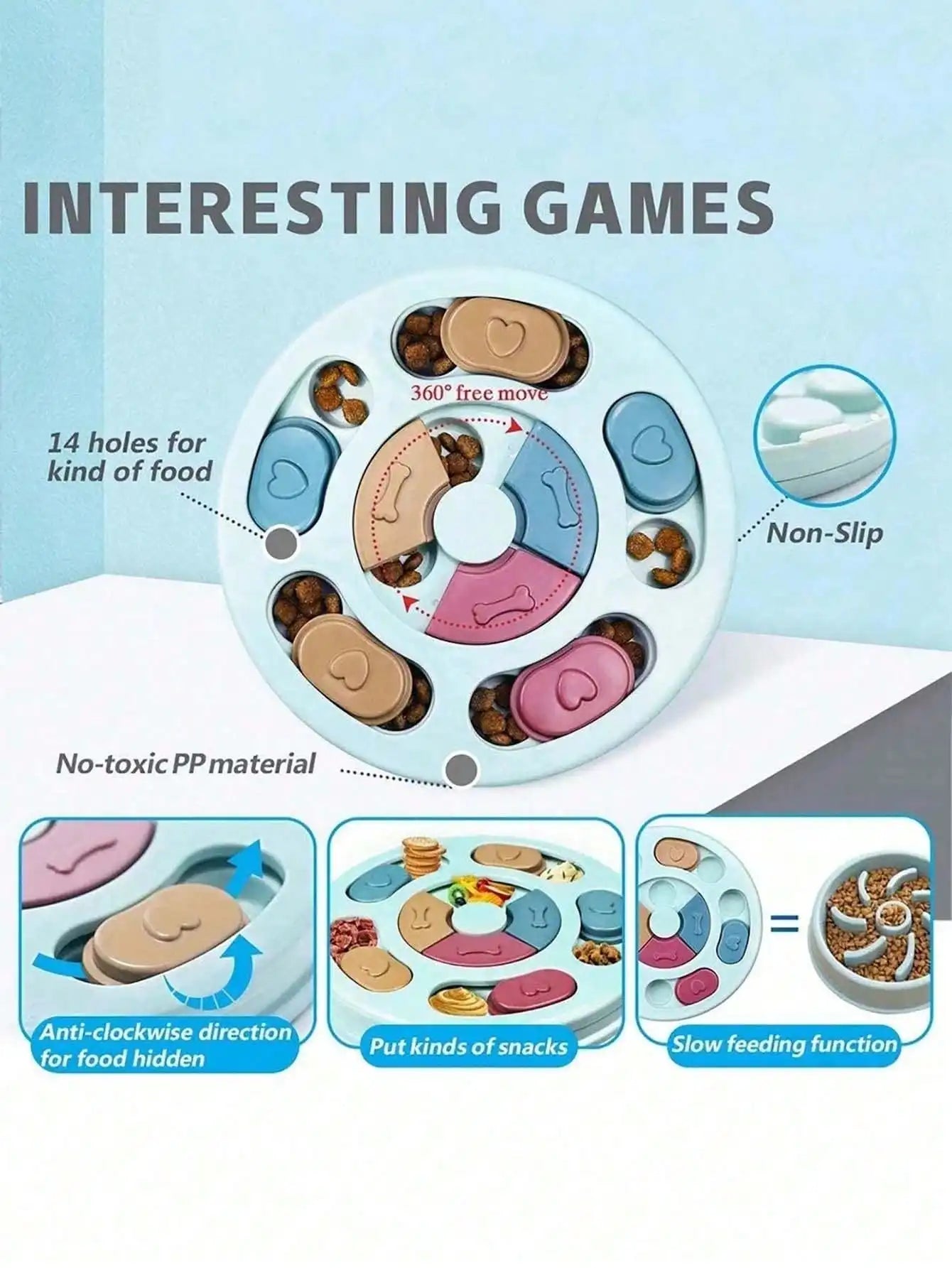Dog Puzzle Toys Slow Feeder.