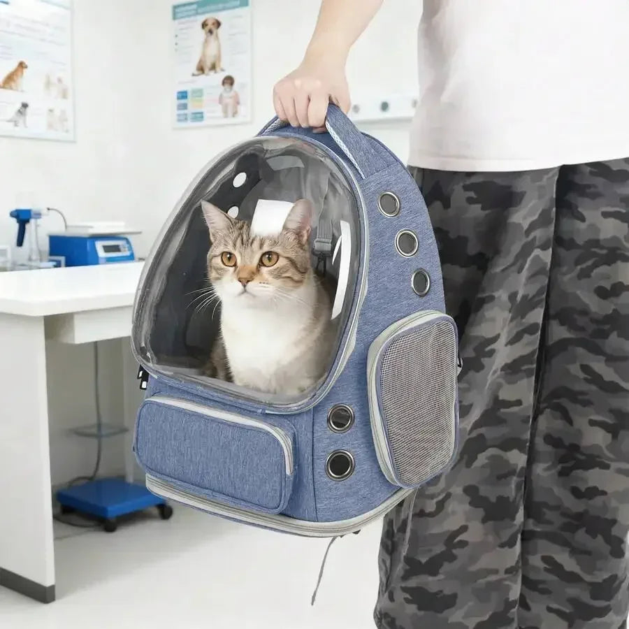 Large Capacity Transparent Cat Backpack.