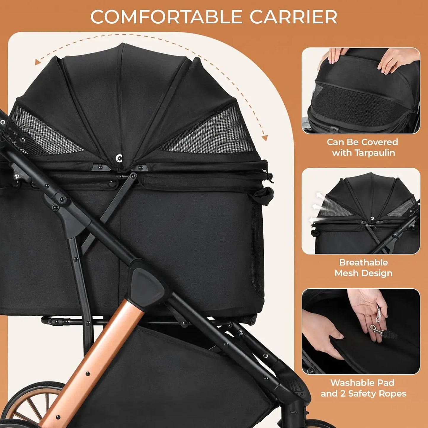 Foldable Pet Stroller.