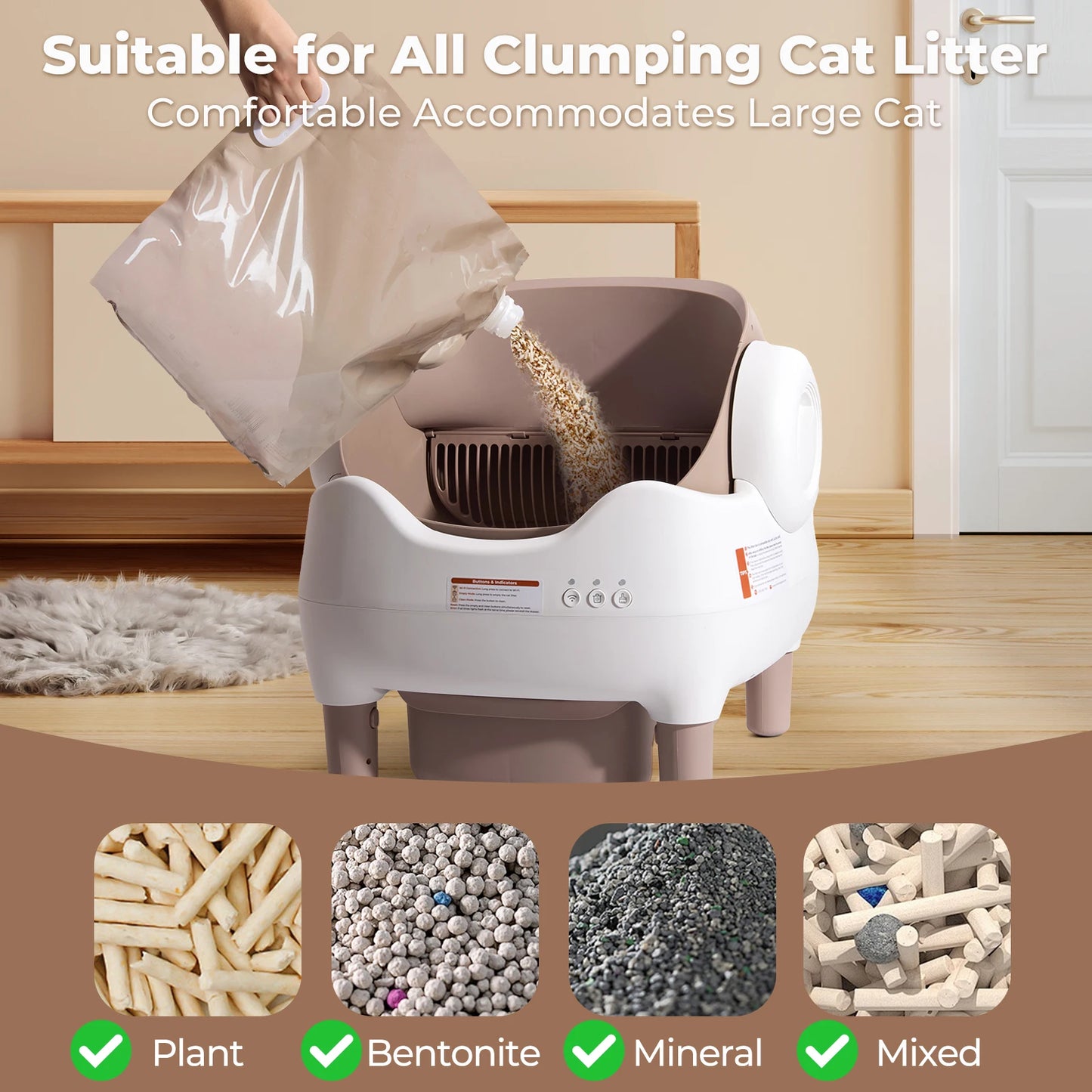 Self-Cleaning Litter Box.