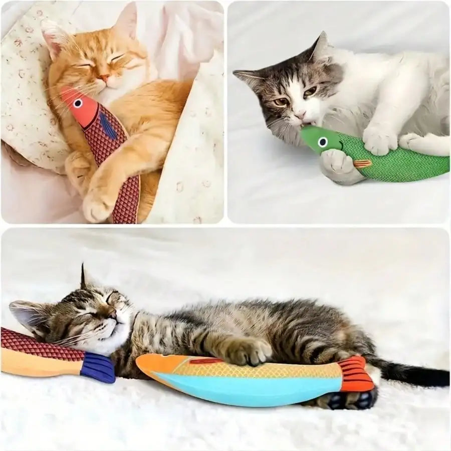 Realistic Fish Design Cat Toy.