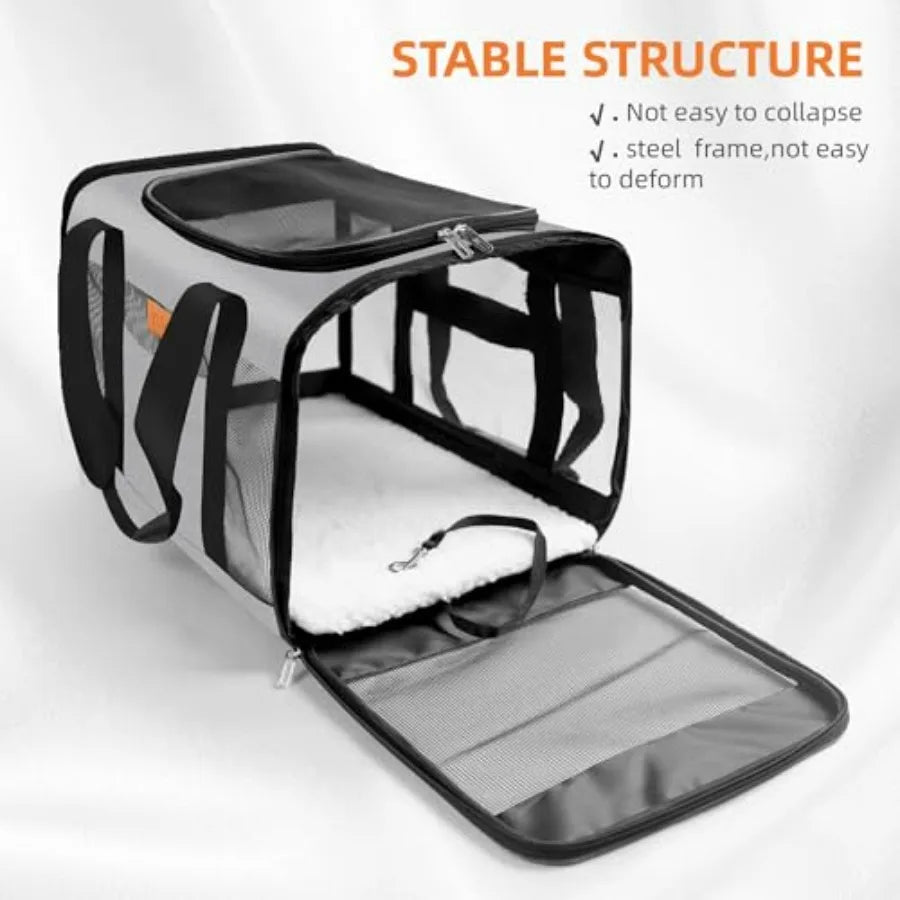 Soft-Sided Cat and Dog Carrier.