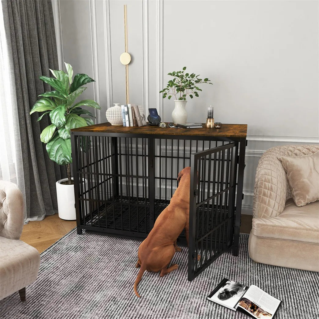 Large Wooden Dog Crate.