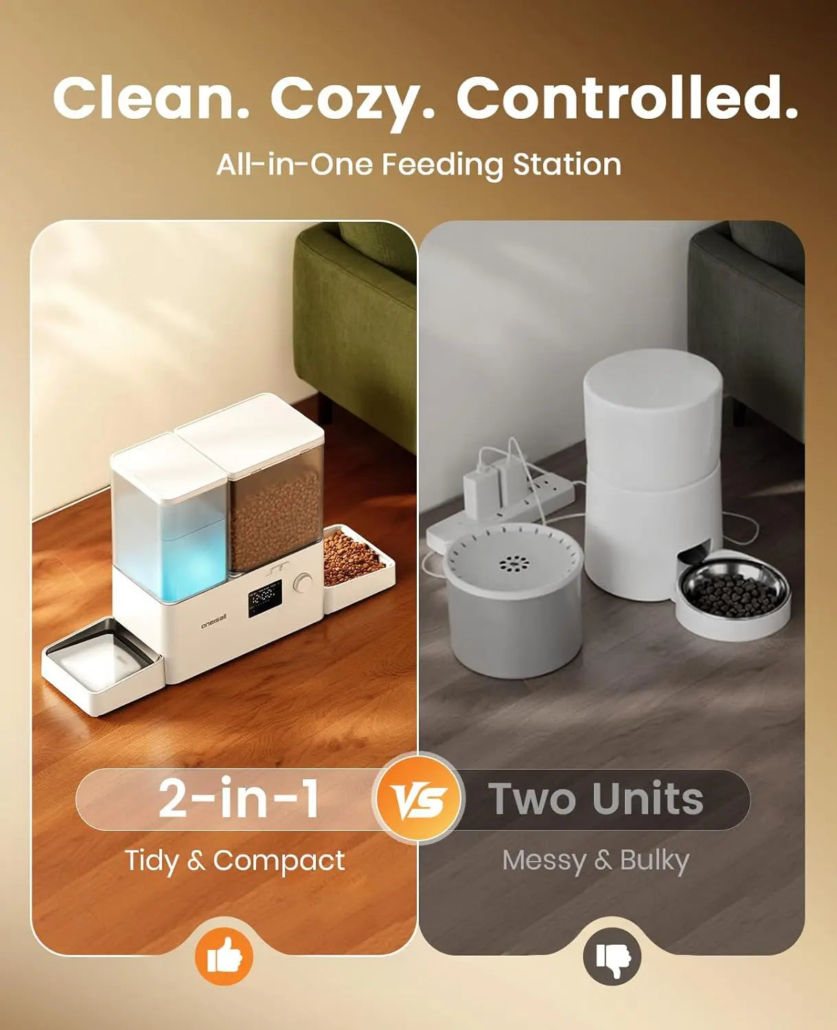 Automatic Cat Feeder & Water Dispenser.