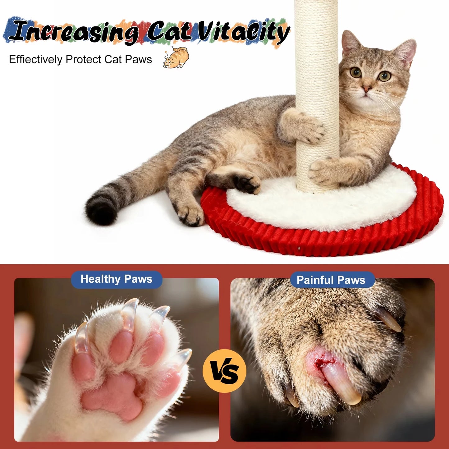 Rotating Interactive Cat Scratching Post.